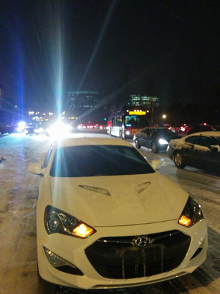 Illustration for article titled I got stuck in the ice with my Genesis in Atlanta
